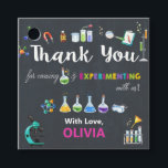 Science Birthday Party Girl Thank You Favor Tags<br><div class="desc">Personalize this awesome science party thank you tags with your details easily and quickly,  simply press the customize it button to further re-arrange and format the style and placement of the text.  Great for ANY AGE!  Matching items available in store.</div>
