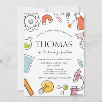 Science Birthday Party Invitation • Mad Science