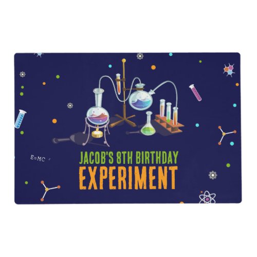 Science Birthday Placemat