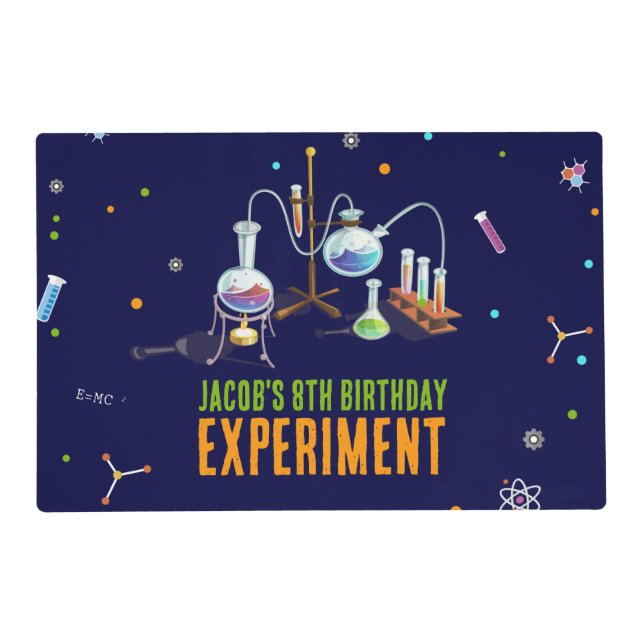 Science Birthday Placemat (Front)