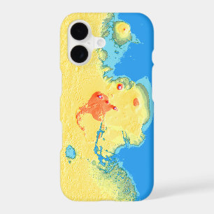 Science Black Blue Red Mars Terraforming Art iPhone 17 Case