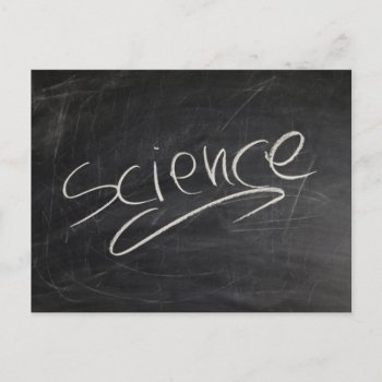 Science Blackboard Chalk Backgrounds Postcard by CreativeColours at Zazzle