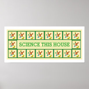 Science Bless this House Funny Inspirational Decor