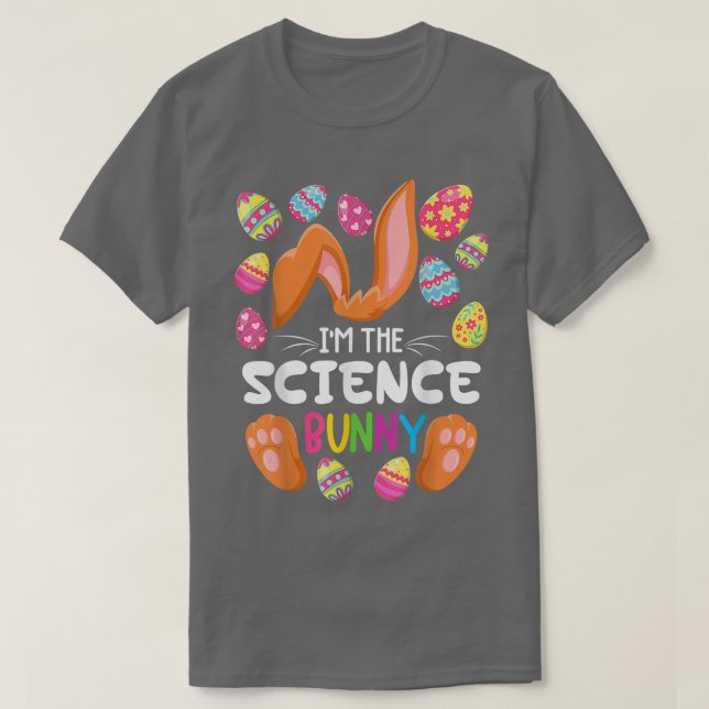 Science Bunny I Family Matching Easter Party Outfi T-Shirt (Design Front)