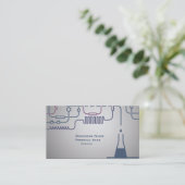 Science Business Business Card (Standing Front)