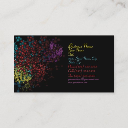 Customizable Science Business Card