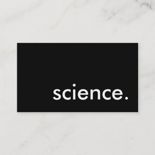 Customizable science. business card template