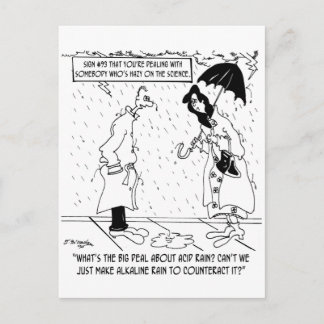 Science Cartoon 7084 Postcard