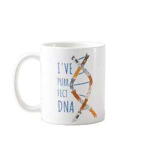 Science Cat DNA Helix I've Purr-fect DNA Coffee Mug