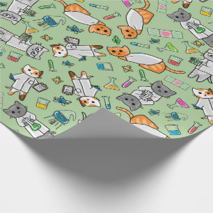 Science Cats Wrapping Paper