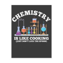 Science Chemist Humor Chemistry Is Like Cooking Postcard Science Chemist Humor Chemistry Is Like Cooking Postcard