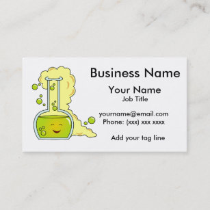 Science Chemistry Beaker Business Card