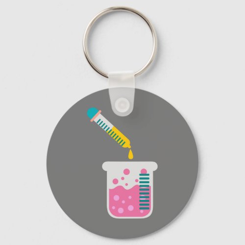 Science chemistry cute science equipment keychain