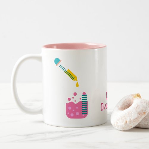 Science chemistry cute science equipment Two_Tone coffee mug