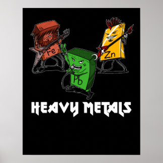 Science Chemistry Heavy Metals Nerd Geek Poster
