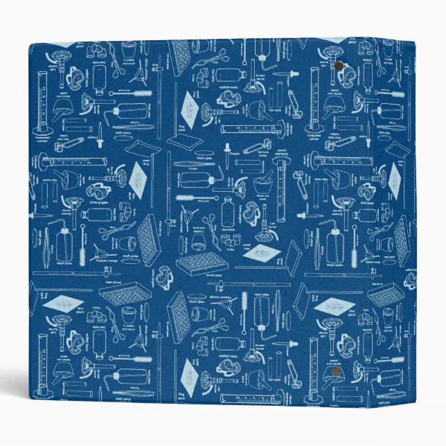 Science Chemistry Lab Design 3 Ring Binder | Zazzle