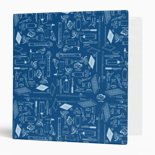 Science Chemistry Lab Design 3 Ring Binder | Zazzle