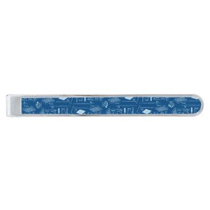 Science Chemistry Lab Silver Finish Tie Bar