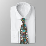 Science / Chemistry Pattern Neck Tie<br><div class="desc">This tie makes a great,  unique gift for any science lover or teacher.  Show your appreciated for all science with this stylish and funny tie.</div>