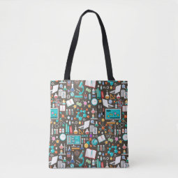 Science / Chemistry Pattern Tote Bag | Zazzle