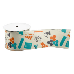 Science Chemistry Proton Electron Neutron Atomic Satin Ribbon
