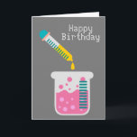 Science chemistry science equipment card<br><div class="desc">Science theme chemistry design of science equipmemt with colorful theme This science chemistry design is perfect for a Science lover or Science Geek or interested in chemistry.</div>