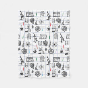 Science Chemistry Scientist Pattern Fleece Blanket