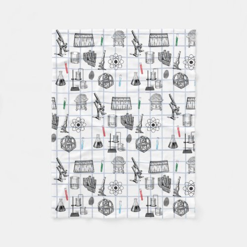 Science Chemistry Scientist Pattern   Fleece Blanket