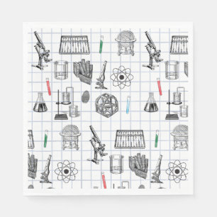 Science Chemistry Scientist Pattern  Napkins