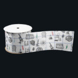 Science Chemistry Scientist Pattern  Satin Ribbon<br><div class="desc">A science themed chemistry pattern ideal for anyone who loves science,  chemistry,  biology etc. An ideal gift for scientists no matter the age.</div>