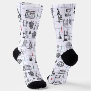 Science Chemistry Scientist Pattern Socks