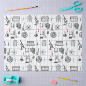 Science Chemistry Scientist Pattern  Tissue Paper