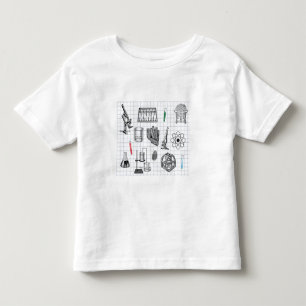 Science Chemistry Scientist Pattern Toddler T-shirt