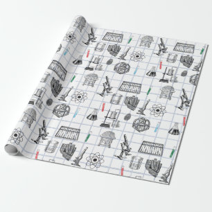 Science Chemistry Scientist Pattern Wrapping Paper