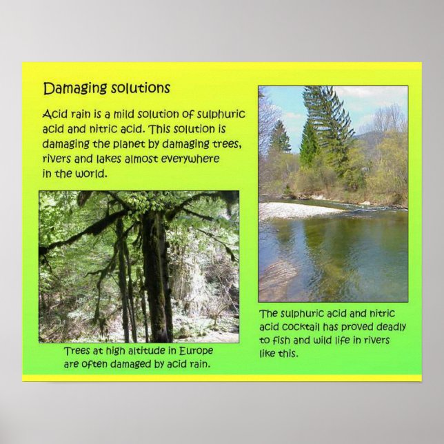 Science, Chemistry, solutions, environment Poster (Front)