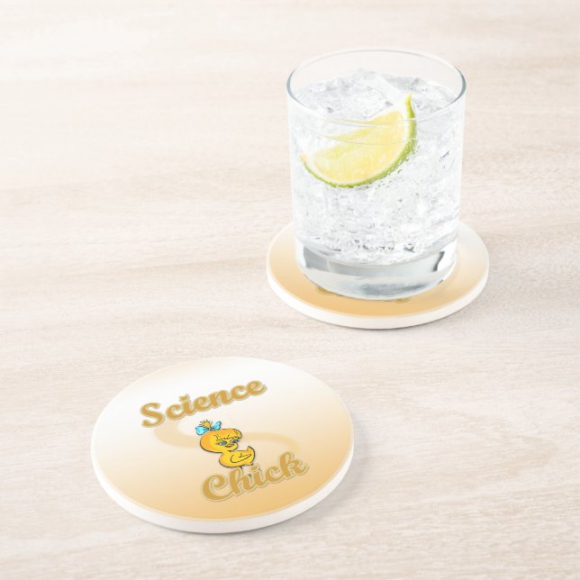 Science Chick Drink Coaster (Side)