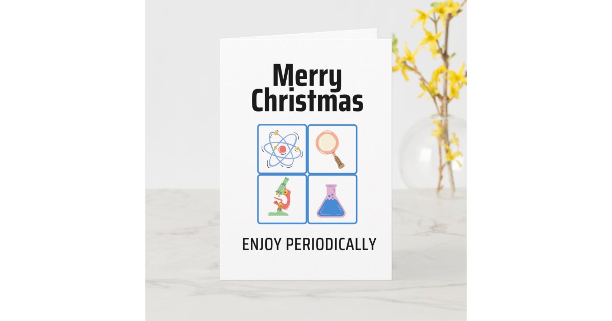 Science Christmas Card Zazzle