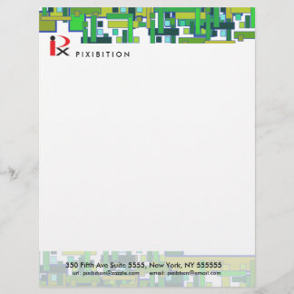 Science Circuit Green Letterhead
