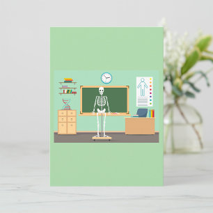Science Class Skeleton Invitation