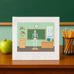 Science Class Skeleton Napkins