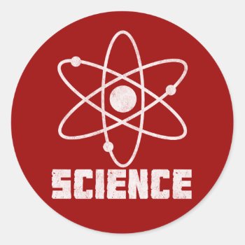 Science Classic Round Sticker by jamierushad at Zazzle