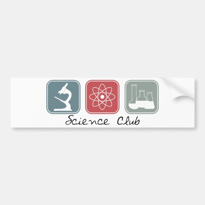 Science Club (Squares) Bumper Stickers