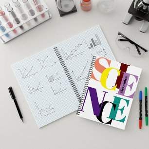 "SCIENCE" colorful personalized Notebook