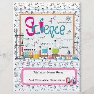 Science Custom Binder Cover | Editable Design Flyer