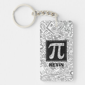 Science Custom Monogram - Pi Symbol Keychain