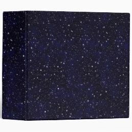 Science Deep Space Stars Universe Black Elegant 3 Ring Binder