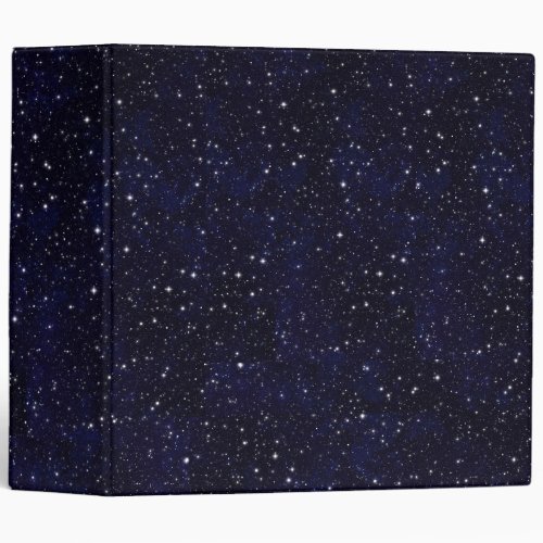 Science Deep Space Stars Universe Black Elegant 3 Ring Binder