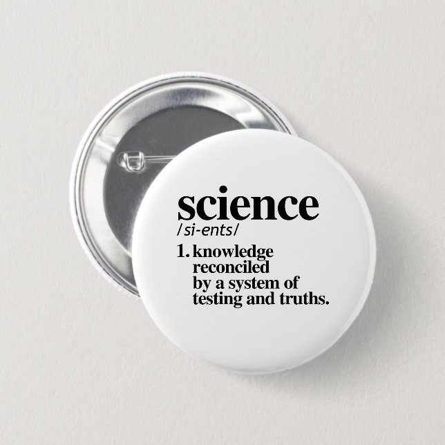 SCIENCE DEFINITION BUTTON (Front & Back)