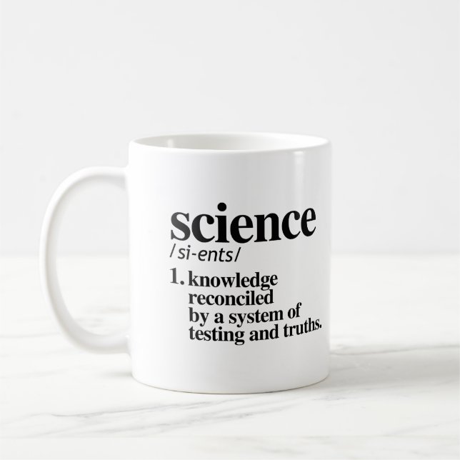 Science Definition Coffee Mug (Left)
