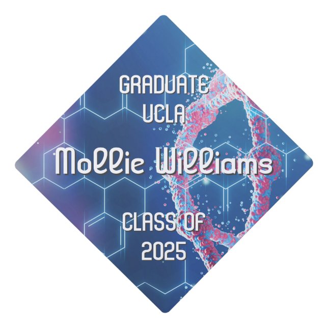 Science DNA Health Graduation Cap (Front)